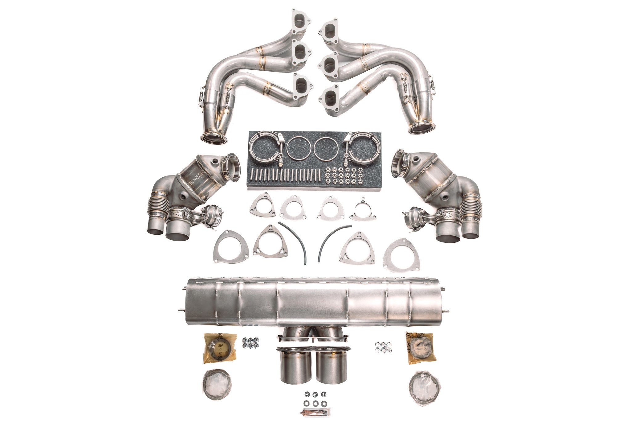 Street Header/Lifetime Muffler Power Package (2007 - 2008 997.1 GT3RS) - Dundon Motorsports